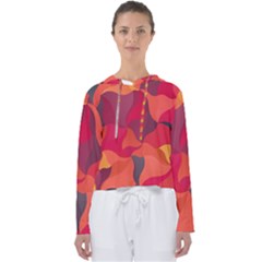 Red Orange Yellow Pink Art Women s Slouchy Sweat