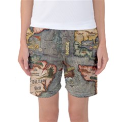 Vintage Map Women s Basketball Shorts by ArtworkByPatrick