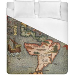 Vintage Map Duvet Cover (california King Size) by ArtworkByPatrick