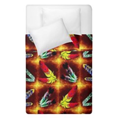 Feathers Duvet Cover Double Side (single Size) by ArtworkByPatrick