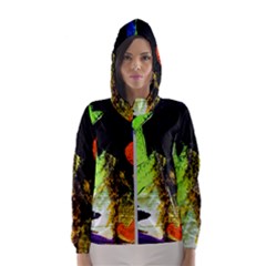 I Wonder 1 Hooded Wind Breaker (women) by bestdesignintheworld