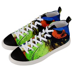 I Wonder 1 Men s Mid-top Canvas Sneakers by bestdesignintheworld