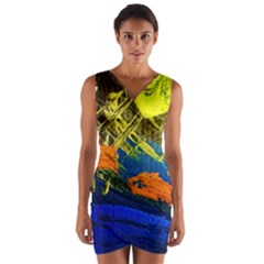 I Wonder 2 Wrap Front Bodycon Dress by bestdesignintheworld