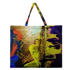 I Wonder 3 Zipper Large Tote Bag by bestdesignintheworld