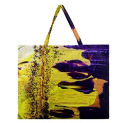 I Wonder 4 Zipper Large Tote Bag by bestdesignintheworld