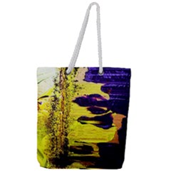 I Wonder 4 Full Print Rope Handle Tote (large) by bestdesignintheworld