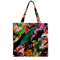 Tulips First Sprouts 2 Zipper Grocery Tote Bag by bestdesignintheworld