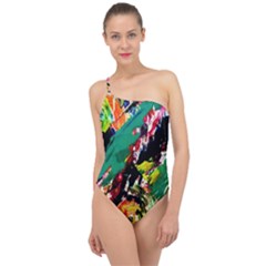 Tulips First Sprouts 2 Classic One Shoulder Swimsuit