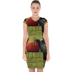 Pumpkins 10 Capsleeve Drawstring Dress  by bestdesignintheworld