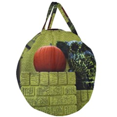 Pumpkins 10 Giant Round Zipper Tote by bestdesignintheworld