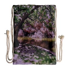 Old Tree 6 Drawstring Bag (large) by bestdesignintheworld