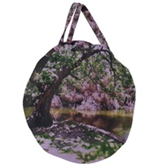 Old Tree 6 Giant Round Zipper Tote by bestdesignintheworld