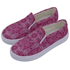 Colorful-28 Kids  Canvas Slip Ons by ArtworkByPatrick