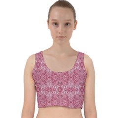 Colorful-28 Velvet Racer Back Crop Top