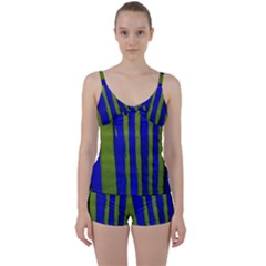 Stripes 4 Tie Front Two Piece Tankini by bestdesignintheworld