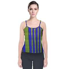 Stripes 4 Velvet Spaghetti Strap Top