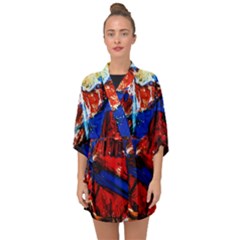 Mixed Feelings 9 Half Sleeve Chiffon Kimono