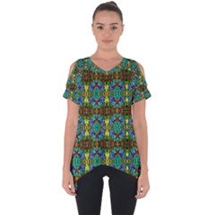 Colorful-29 Cut Out Side Drop Tee by ArtworkByPatrick