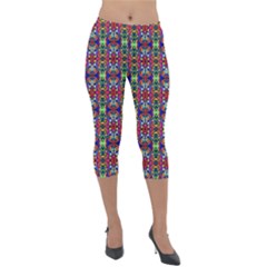 Colorful-30 Lightweight Velour Capri Leggings 