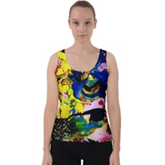 Yellow Roses 2 Velvet Tank Top