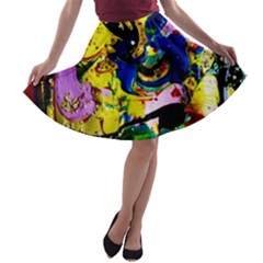 Yellow Roses 2 A-line Skater Skirt by bestdesignintheworld