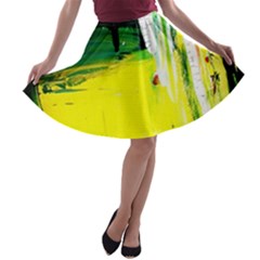 Poppies In An Abandoned Yard 10 A-line Skater Skirt by bestdesignintheworld