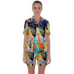 Africa  Kenia Satin Short Sleeve Pyjamas Set by bestdesignintheworld