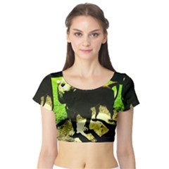 Guard 2 Short Sleeve Crop Top by bestdesignintheworld