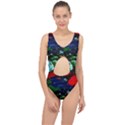 Tumble Weed And Blue Rose Center Cut Out Swimsuit View1