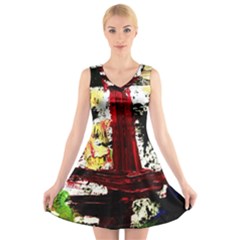 Collosium   Swards And Helmets 8 V-neck Sleeveless Dress