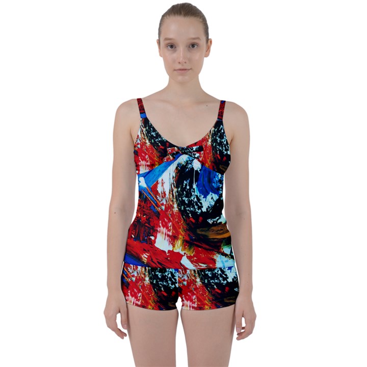 Mixed Feelings 4 Tie Front Two Piece Tankini