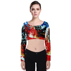 Mixed Feelings 4 Velvet Crop Top by bestdesignintheworld