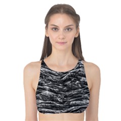 Dark Skin Texture Pattern Tank Bikini Top by dflcprints