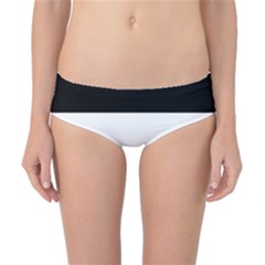 Black And White Striped Pattern Stripes Horizontal Classic Bikini Bottoms