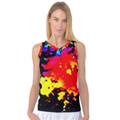 Colorfulpaintsptter Women s Basketball Tank Top by flipstylezfashionsLLC