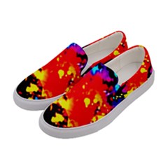 Colorfulpaintsptter Women s Canvas Slip Ons by flipstylezfashionsLLC