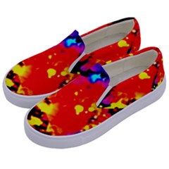 Colorfulpaintsptter Kids  Canvas Slip Ons by flipstylezfashionsLLC