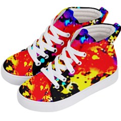 Colorfulpaintsptter Kid s Hi-top Skate Sneakers by flipstylezfashionsLLC