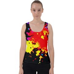 Colorfulpaintsptter Velvet Tank Top