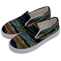 Tree In Highland Park Kids  Canvas Slip Ons by bestdesignintheworld