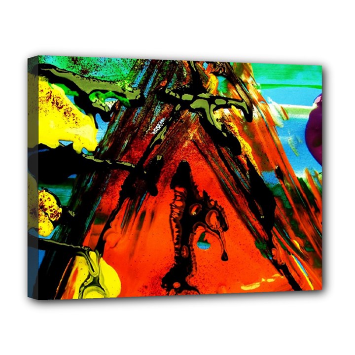 Camping 5 Canvas 14  x 11 