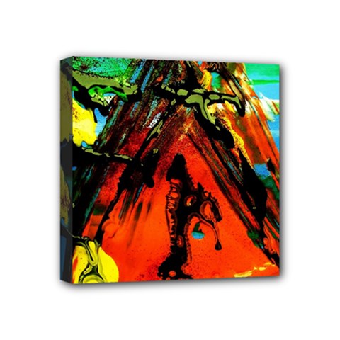 Camping 5 Mini Canvas 4  X 4  by bestdesignintheworld