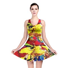 Yellow Roses 3 Reversible Skater Dress by bestdesignintheworld