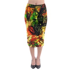 Sunset In A Desert Of Mexico Midi Pencil Skirt by bestdesignintheworld