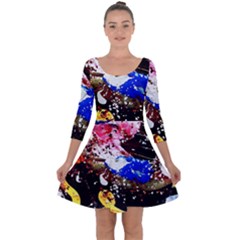 Smashed Butterfly 5 Quarter Sleeve Skater Dress by bestdesignintheworld