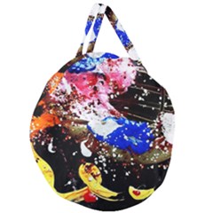 Smashed Butterfly 5 Giant Round Zipper Tote by bestdesignintheworld