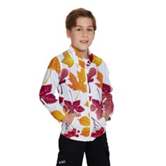 Beautiful Autumn Leaves Vector Wind Breaker (kids) by Nexatart