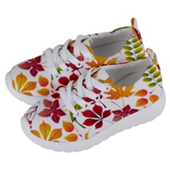 Beautiful Autumn Leaves Vector Kids  Lightweight Sports Shoes by Nexatart