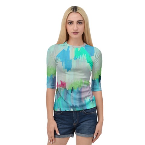 Abstract Background Quarter Sleeve Raglan Tee by Modern2018