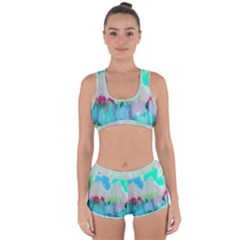 Abstract Background Racerback Boyleg Bikini Set by Modern2018